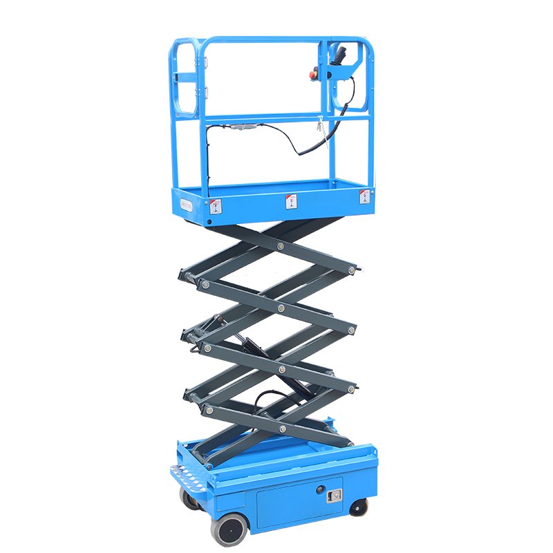 UNW Indoor Mini Body Easy Operation Machines Non-Marking Tyre Battery Power Scissor Lifter Platform