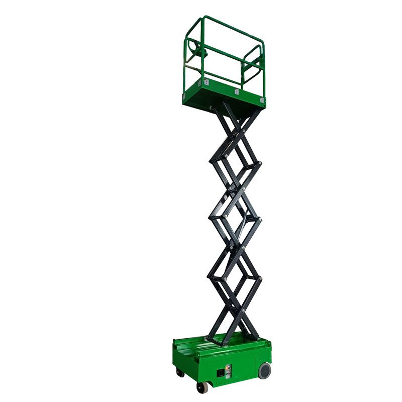 UNW Indoor Mini Body Easy Operation Machines Non-Marking Tyre Battery Power Scissor Lifter Platform