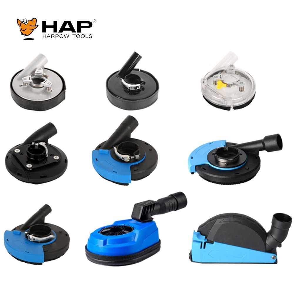 Power Tool Accessories 7Inch Plastic Concrete Grinder Dust Shroud Portable Dust Collector for Grinders