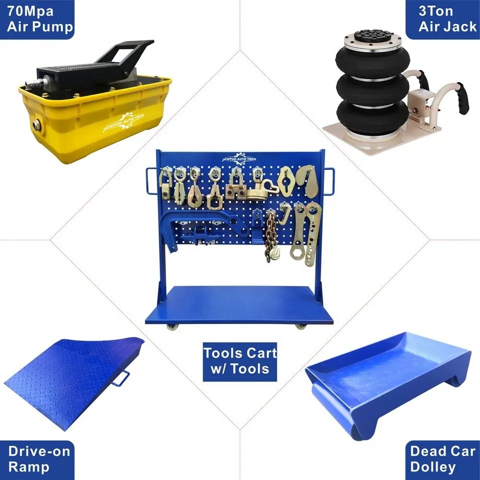 Factory Supply J100 Auto Body Repair Machine Car Bench with Pulling Towers for Frame Repair