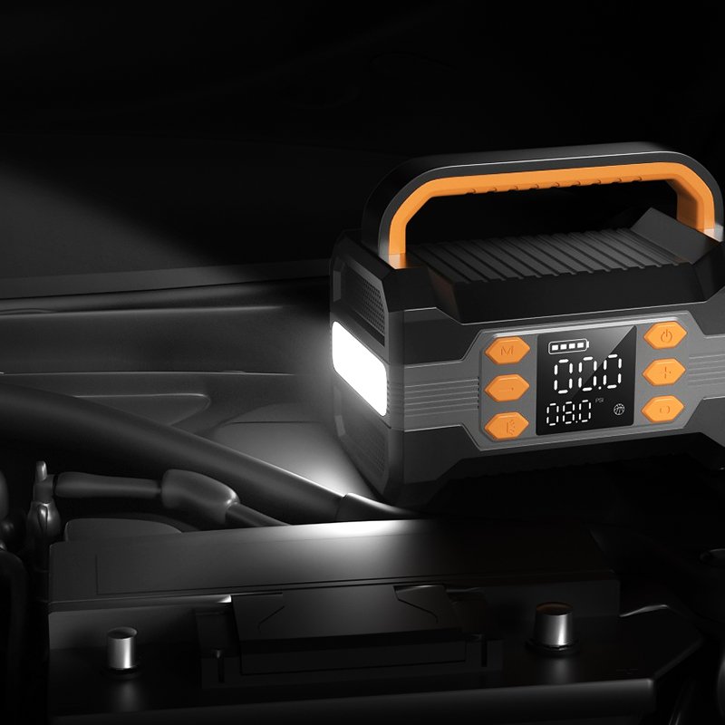 car battery charger compressor air car jump starter jump starter power bank compresor de aire recovery & off-road accessories