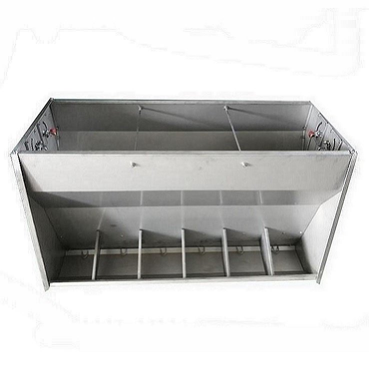 Factory Supply Pig Farm Agriculture Double Side Automatic Stainless Steel Swine Feeder