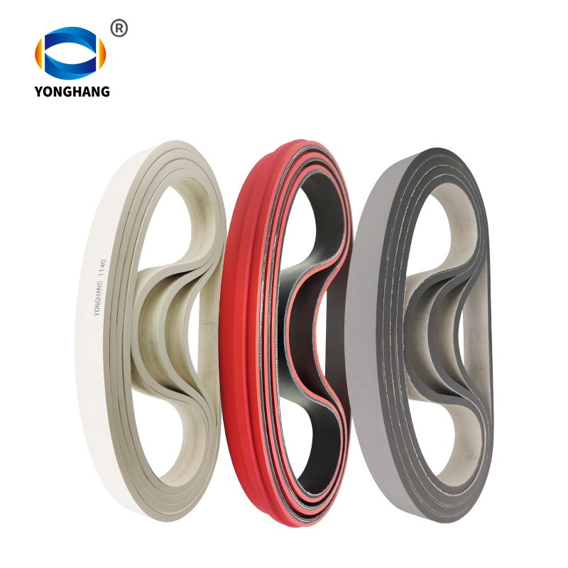 YongHang High Friction Wear Resistant 1120/1200/1150 Rubber Flat Belt Screw Capping Machine belts
