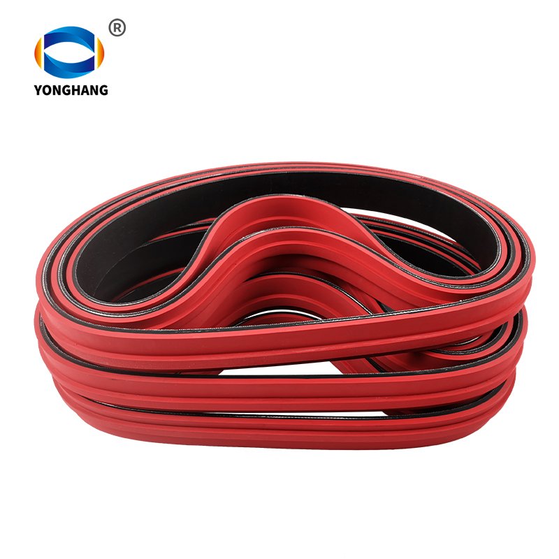 YongHang High Friction Wear Resistant 1120/1200/1150 Rubber Flat Belt Screw Capping Machine belts