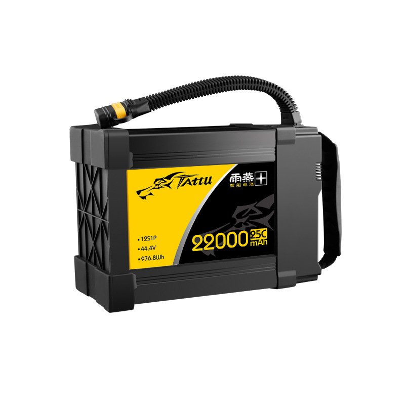 GREPOW TATTU 22000mAh Smart Intelligent Agricultural Drone Battery LiPo 44.4V 976.8Wh 12S1P 25C 6900g Farming Spraying Accessory