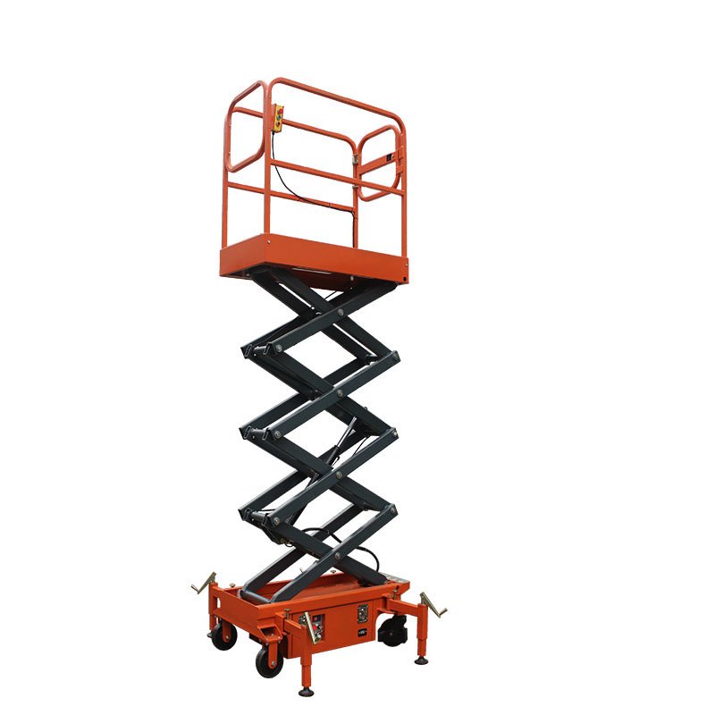 Small Body Simple Operation Moving Mini Man Scissor Push Around Lifter
