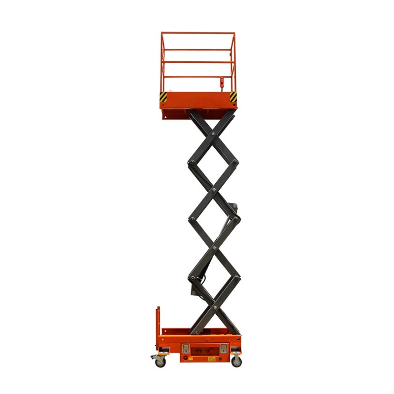 Small Body Simple Operation Moving Mini Man Scissor Push Around Lifter