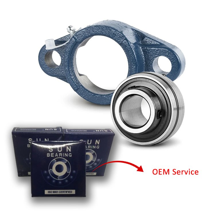 10mm Flange Bearing UFL000 Two-Bolt Pillow Block Bearing Flanged Housing Series UFL000 KFL000