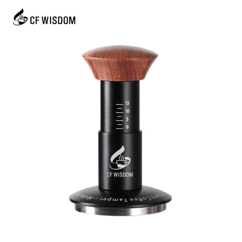 51/58mm Stainless Steel coffee tools utensils accessories tamper Barista Handle Adjustable Depth Head Coffee Tamper