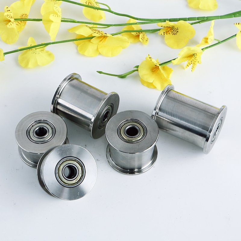 304SS stainless steel nylon flat belt pulley H type motor motor transmission pulley