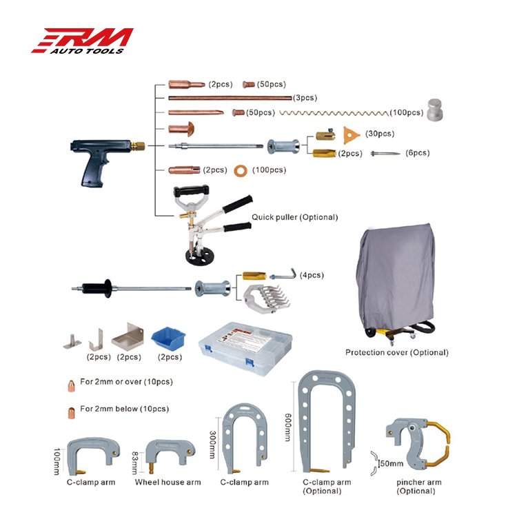 RM Body Repair Equipment Multifunctional Inverter Resistance Spot Welder Double-Sided Spot Welder