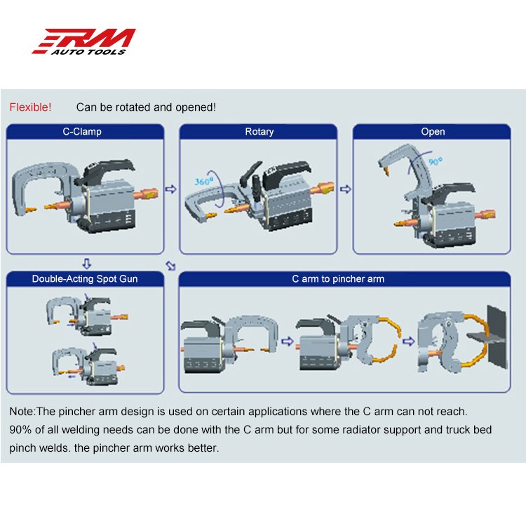RM Body Repair Equipment Multifunctional Inverter Resistance Spot Welder Double-Sided Spot Welder