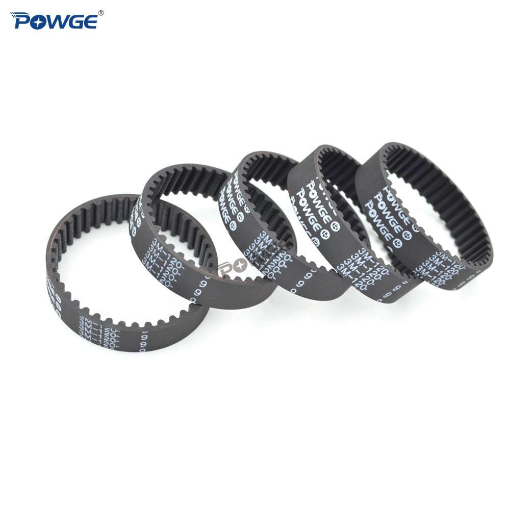 POWGE HTD 3M Synchronous Timing belt Pitch length 90/99/105/108/111/120/123/126/129/132/135/138/141 width 9mm Rubber closed loop
