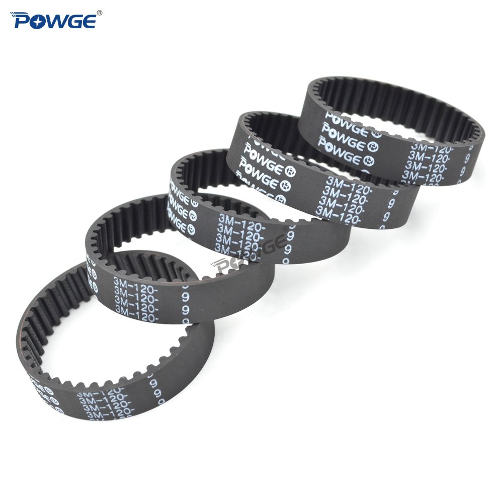 POWGE HTD 3M Synchronous Timing belt Pitch length 90/99/105/108/111/120/123/126/129/132/135/138/141 width 9mm Rubber closed loop