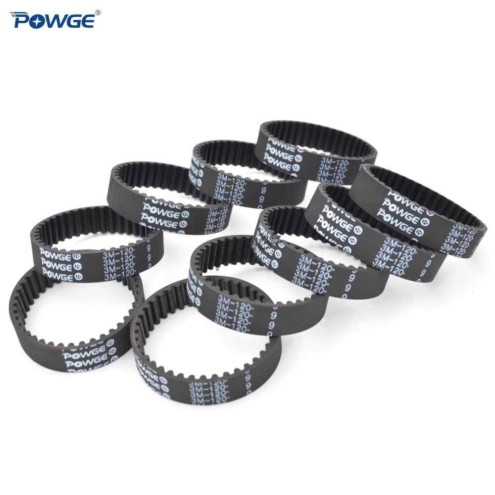 POWGE HTD 3M Synchronous Timing belt Pitch length 90/99/105/108/111/120/123/126/129/132/135/138/141 width 9mm Rubber closed loop