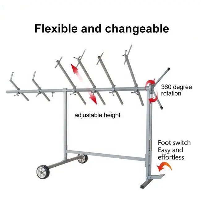 PS201 Car Body Shop Spray Paint Bracket Repair Tools Frame Polishing Shelf Display Rack Repair Stand