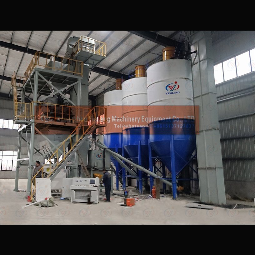Tiles Fiber Cement Wall Putty Tile Adhesive Dry Mortar Sack Packing Machine Production Line