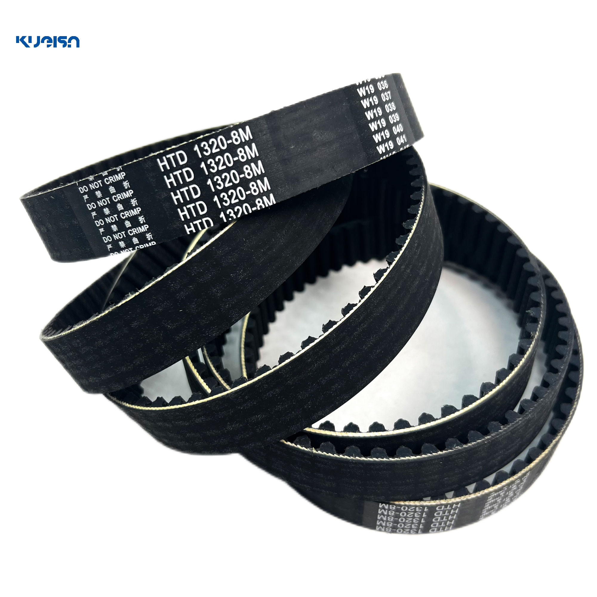 KUEISN rubber synchronous belt aramid wire core high performance support customized 8m 14m belt for folding machine