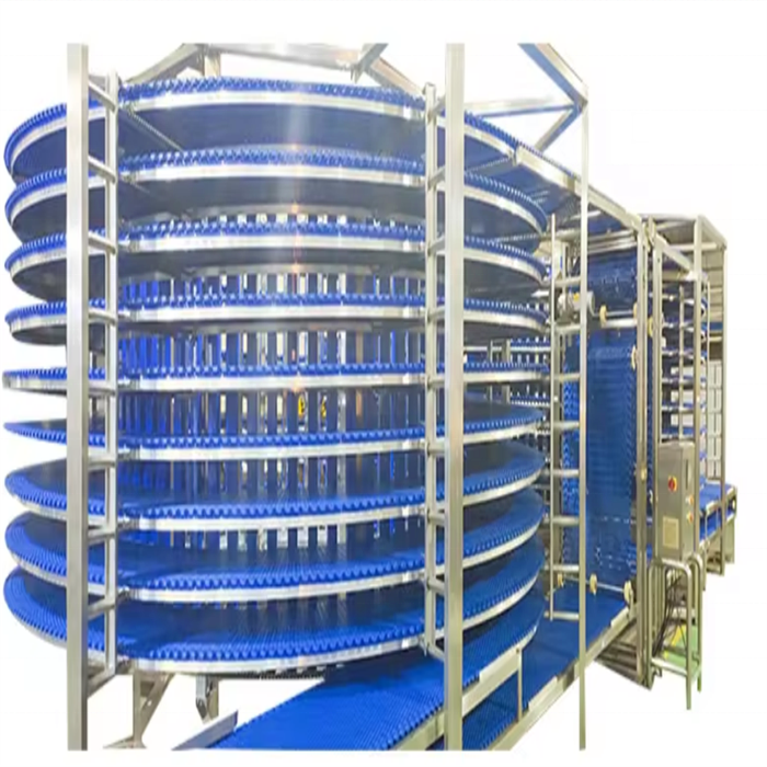 Customized One- Station Service Spiral Cooling Tower Spiral Cooling Conveyor For Toast bread