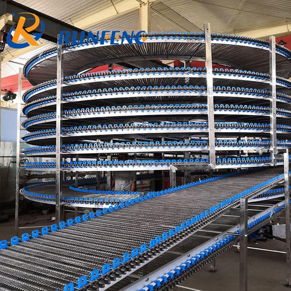 Customized One- Station Service Spiral Cooling Tower Spiral Cooling Conveyor For Toast bread