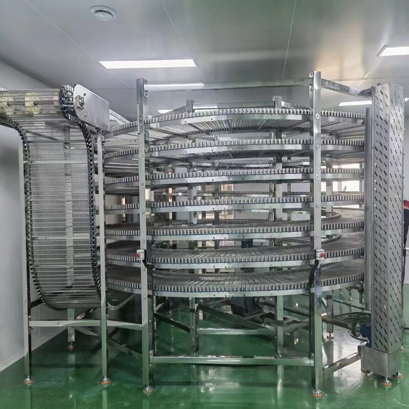 Customized One- Station Service Spiral Cooling Tower Spiral Cooling Conveyor For Toast bread