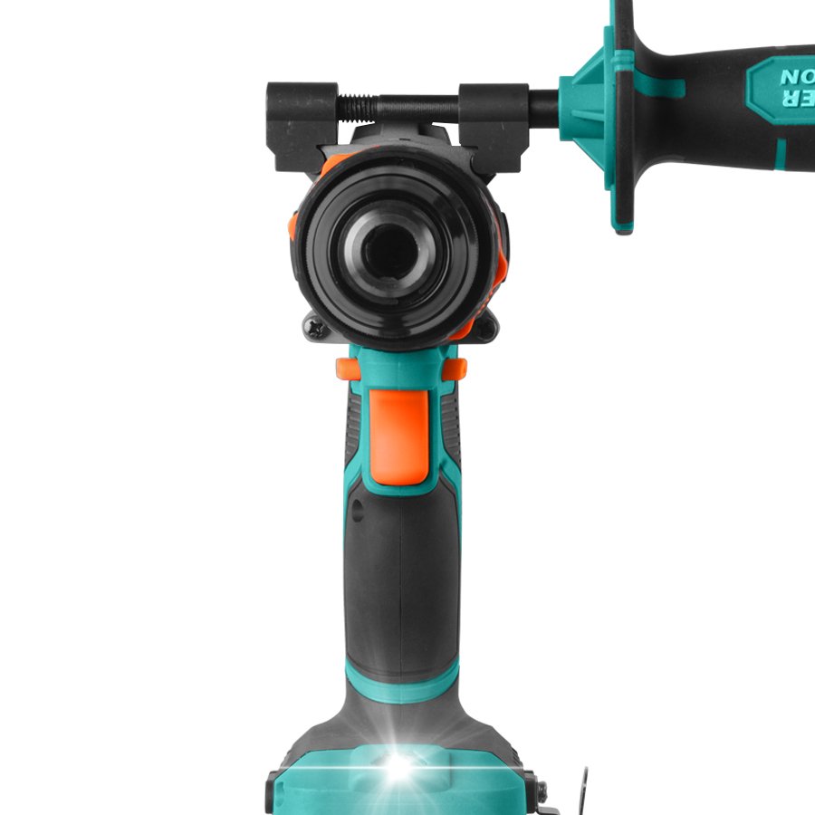 Power Action DC20V Portable Battery Brushless Motor Cordless Impact Drill With 20 Torque Adjustment
