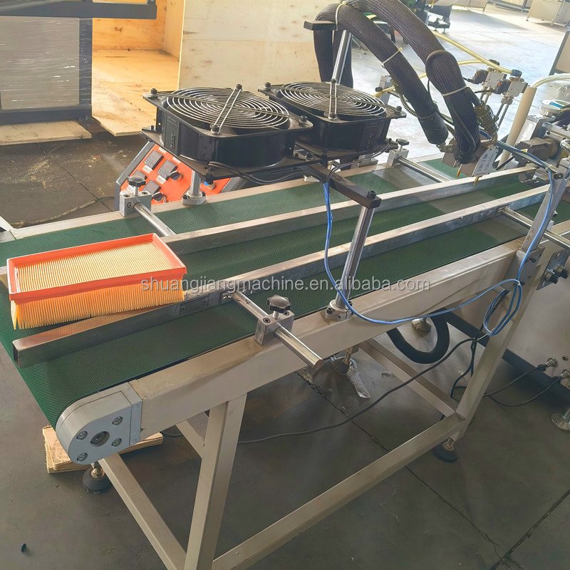 PLC Automatic Car air Filter Rotary Pleating Machine Car Panel Filter Making Machine