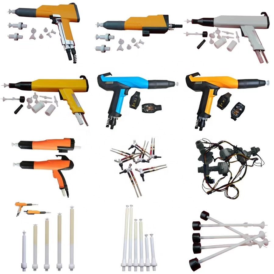 Bulk Gun Body Powder Coating Nozzle PCB Spray Machine Electrostatic