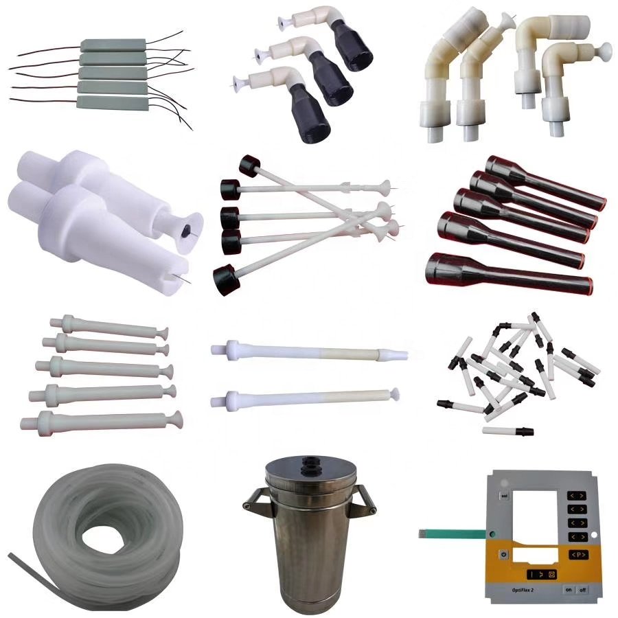 Bulk Gun Body Powder Coating Nozzle PCB Spray Machine Electrostatic