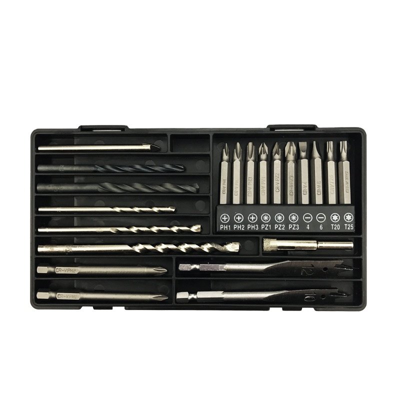 Power tool Matching Drill Screwdriver Bit Tile Drill Bit Woodworking Drill Bit Set Toolbox