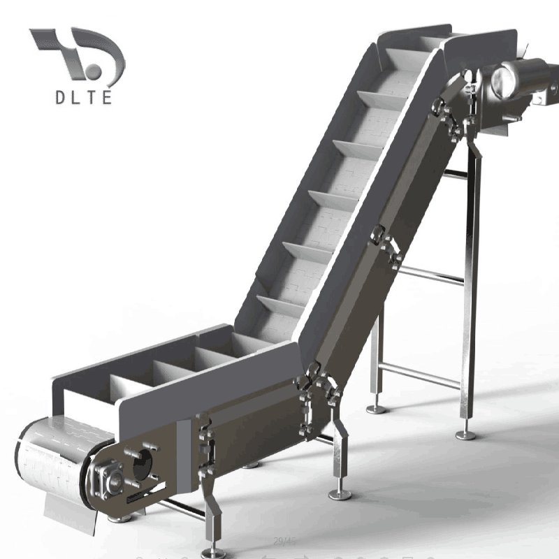 DLTE Curve/Turning Mesh Belt Conveyor Custom conveyor