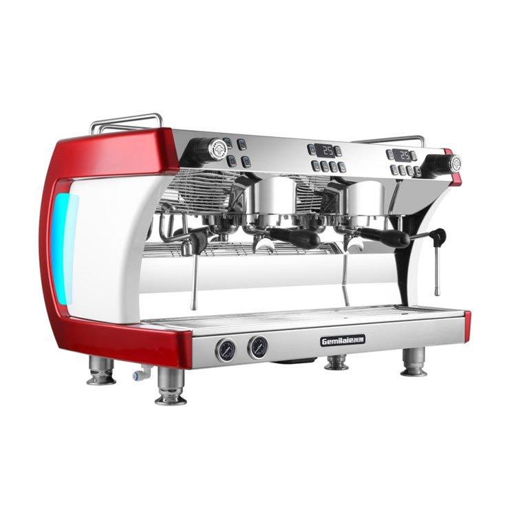 Black Color 4200W Double Group Commercial Espresso Machine CS3201 4 Holes Steam Nozzle for Sale