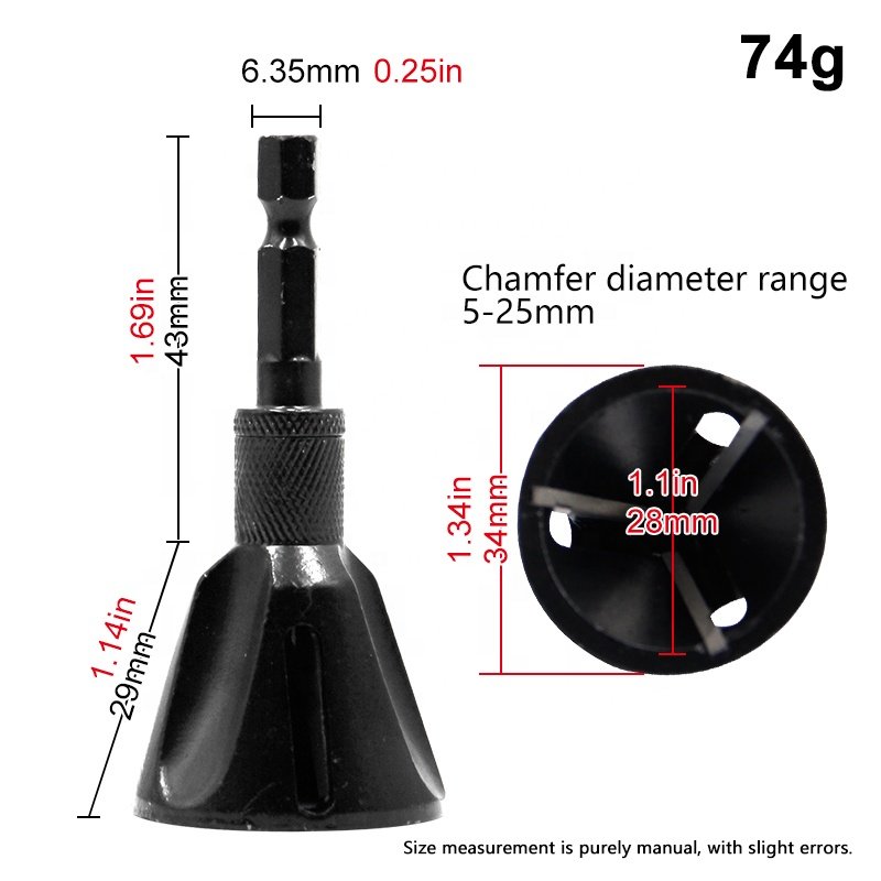 5-25mm deburring chamfering tool 3-20mm thread fillet trimming knife screw bolt trimming drill deburring Power tool accessories