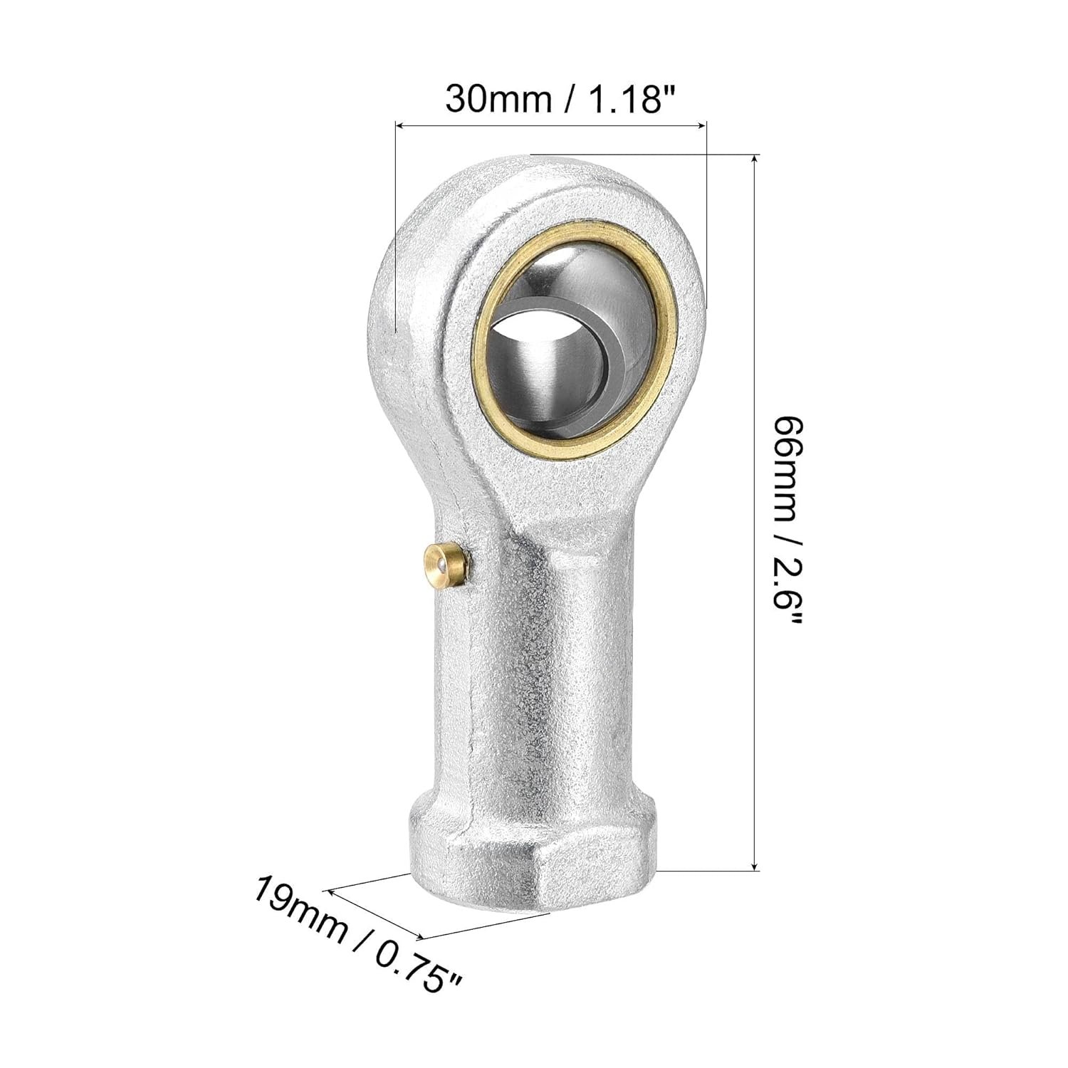 PHSB7 7/16 " Self-Lubricating Inlaid liner Rod ends with 7/16-20 Left and Right Hand female thread