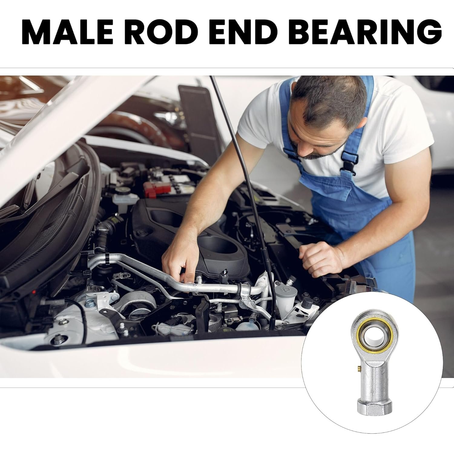 PHSB7 7/16 " Self-Lubricating Inlaid liner Rod ends with 7/16-20 Left and Right Hand female thread