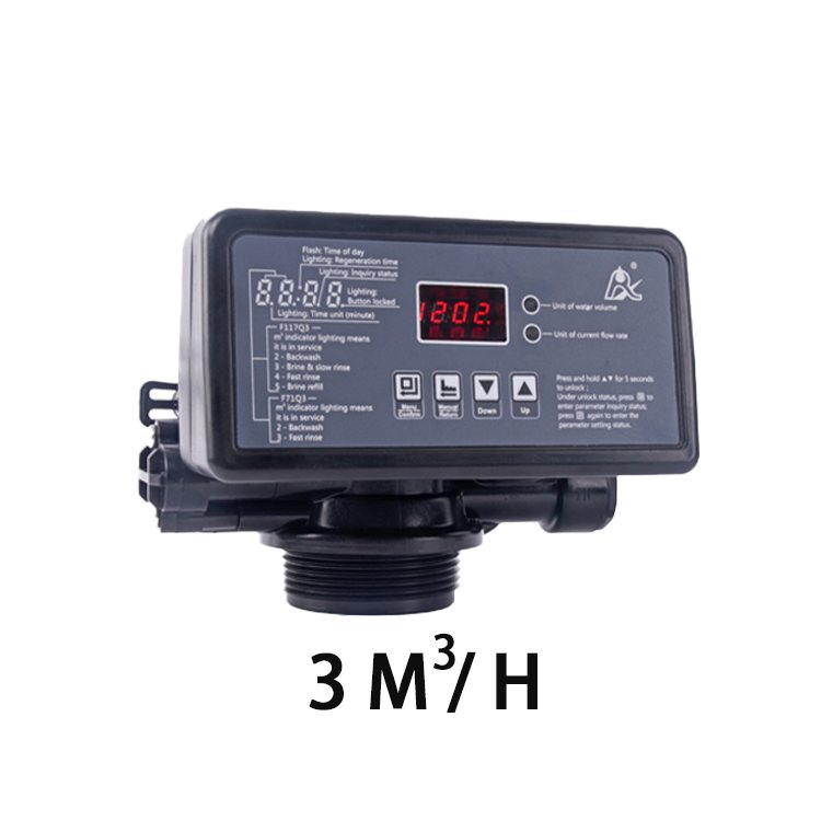 RUNXIN F117Q1 3 M³/h Control Valve with Electric Control Regulating Function for RO Machine Soft Water System