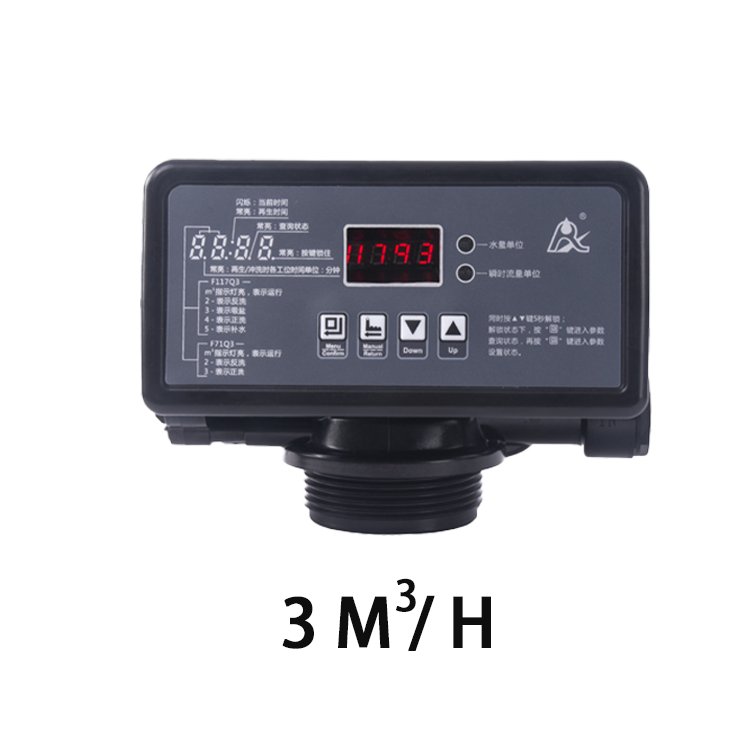 RUNXIN F117Q1 3 M³/h Control Valve with Electric Control Regulating Function for RO Machine Soft Water System
