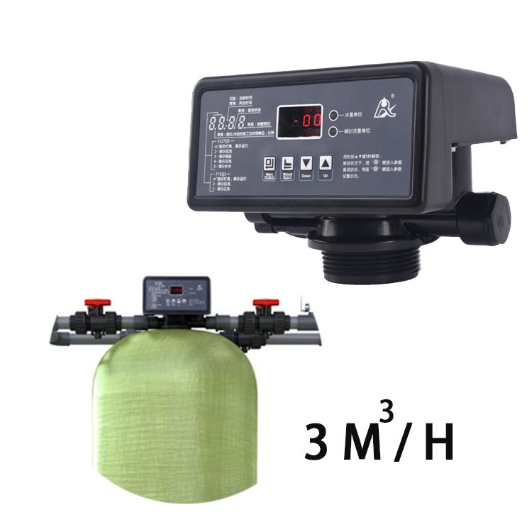 RUNXIN F117Q1 3 M³/h Control Valve with Electric Control Regulating Function for RO Machine Soft Water System