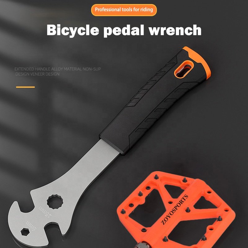 New Design Pedal Spanner Double Wrench for MTB/Road Bike Bike Pedal Wrench Extra Long Handle Cycling Bicycle Repair Tool
