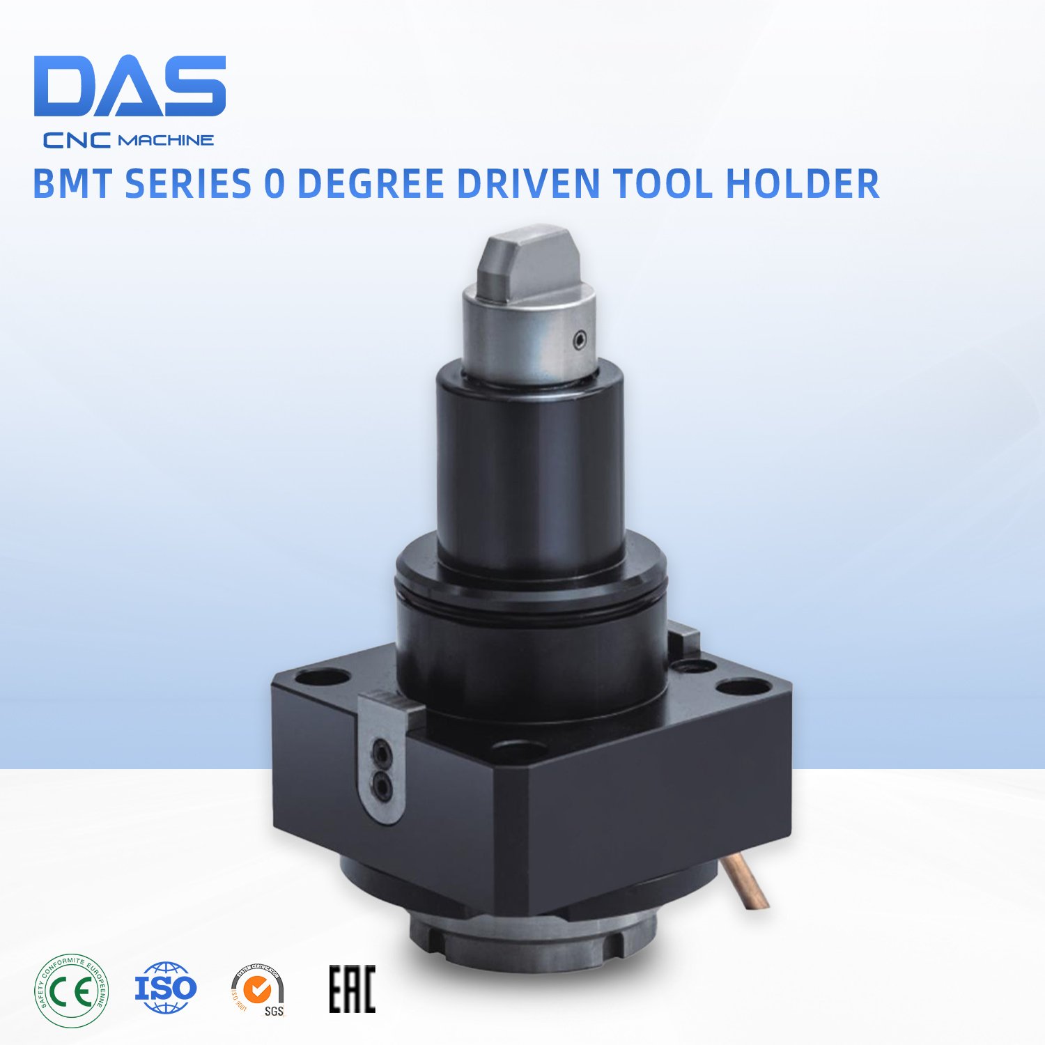 0 degree live tool power head for cnc lathe fast drilling and threading