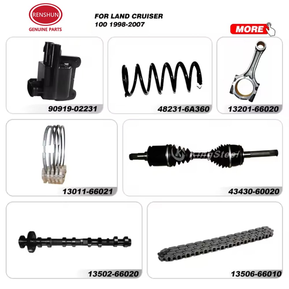 Renshun Engine Chassis Electrical Body Aftermarket OEM Car Spare Parts Auto Parts For TOYOTA LAND CRUISER 100 1FZFE FZJ10 1998