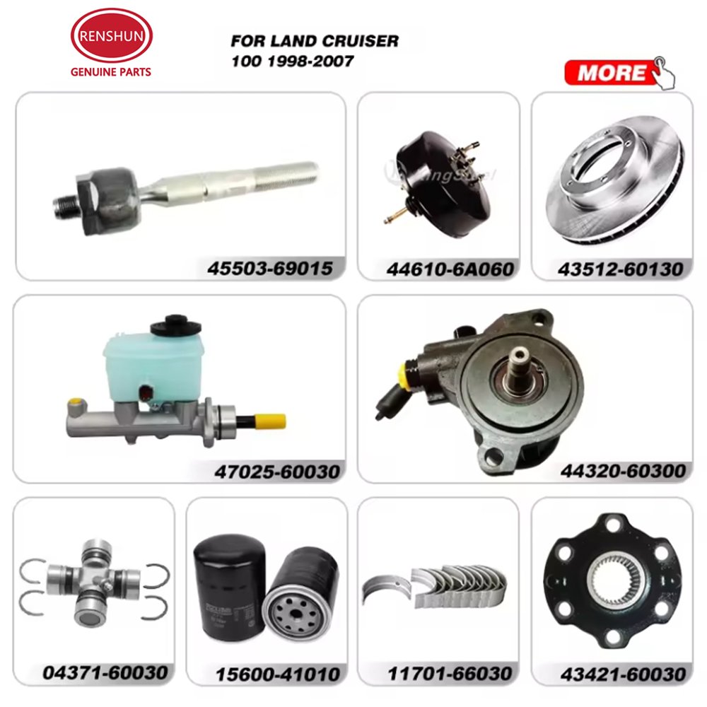 Renshun Engine Chassis Electrical Body Aftermarket OEM Car Spare Parts Auto Parts For TOYOTA LAND CRUISER 100 1FZFE FZJ10 1998