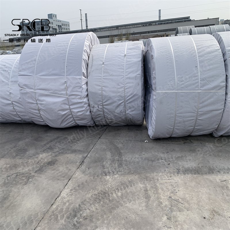 China Factory Nylon Fabric Circular Roll EP1500/5 Rubber Conveyor Flat Belt For Mine Sand And Gravel Transmission