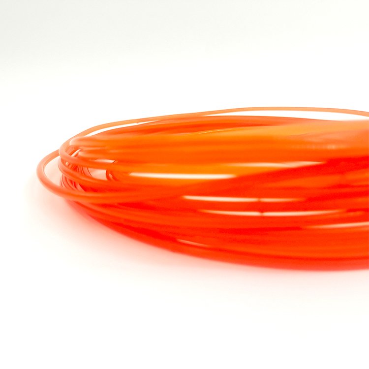 XZ 3mm tensile strength PU orange round belt with smooth surface