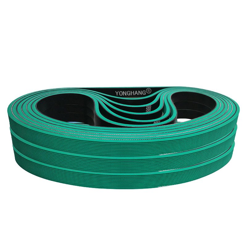 yonghangbelt industrial rubber coating power endless seamless sleeve feeder flat belts for folder gluer machine