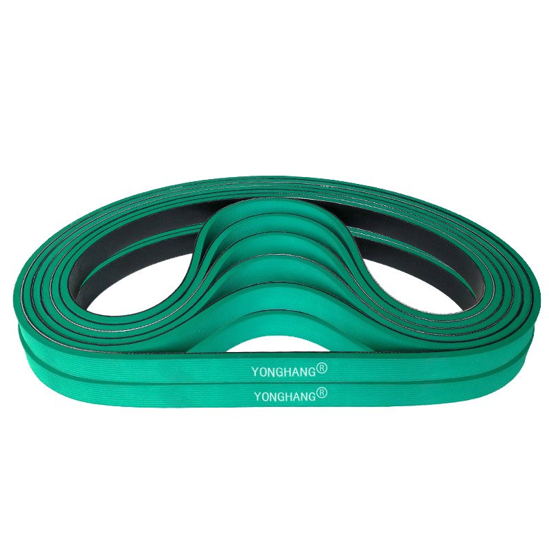 yonghangbelt industrial rubber coating power endless seamless sleeve feeder flat belts for folder gluer machine