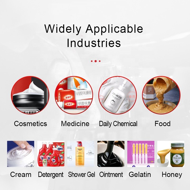 Gz 1000L Hydraulic Lifting PMK-A Mixer Vacuum Emulsifying Mixer Cosmetic Homogenizer Cream Emulsifying Mixer Blending