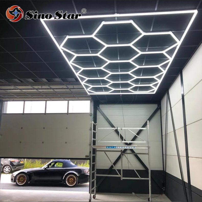China Factory Wholesale OEM Super Bright Hexagon LED Light ST1028 Stadium Detailing Light Car Care Detailing