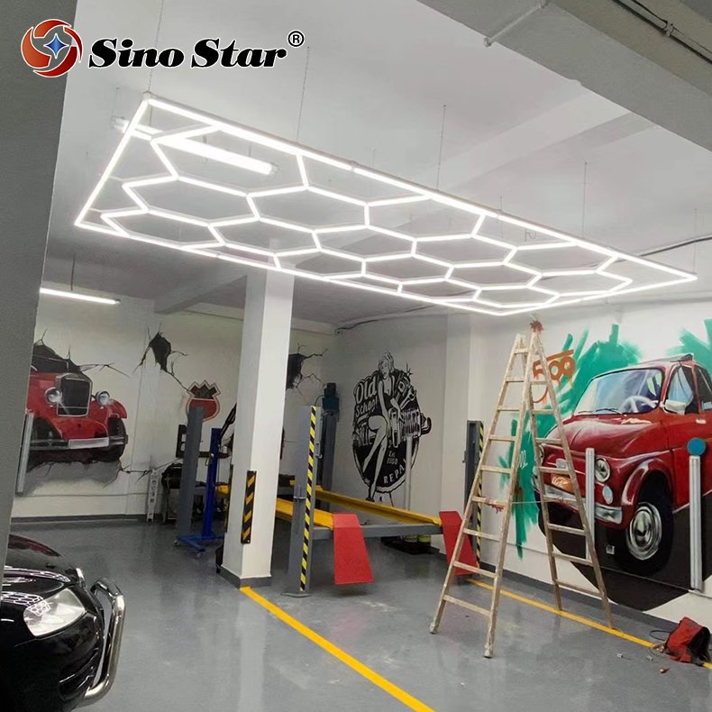 China Factory Wholesale OEM Super Bright Hexagon LED Light ST1028 Stadium Detailing Light Car Care Detailing