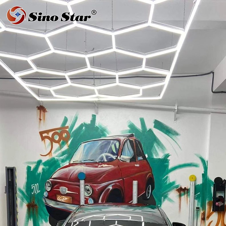China Factory Wholesale OEM Super Bright Hexagon LED Light ST1028 Stadium Detailing Light Car Care Detailing